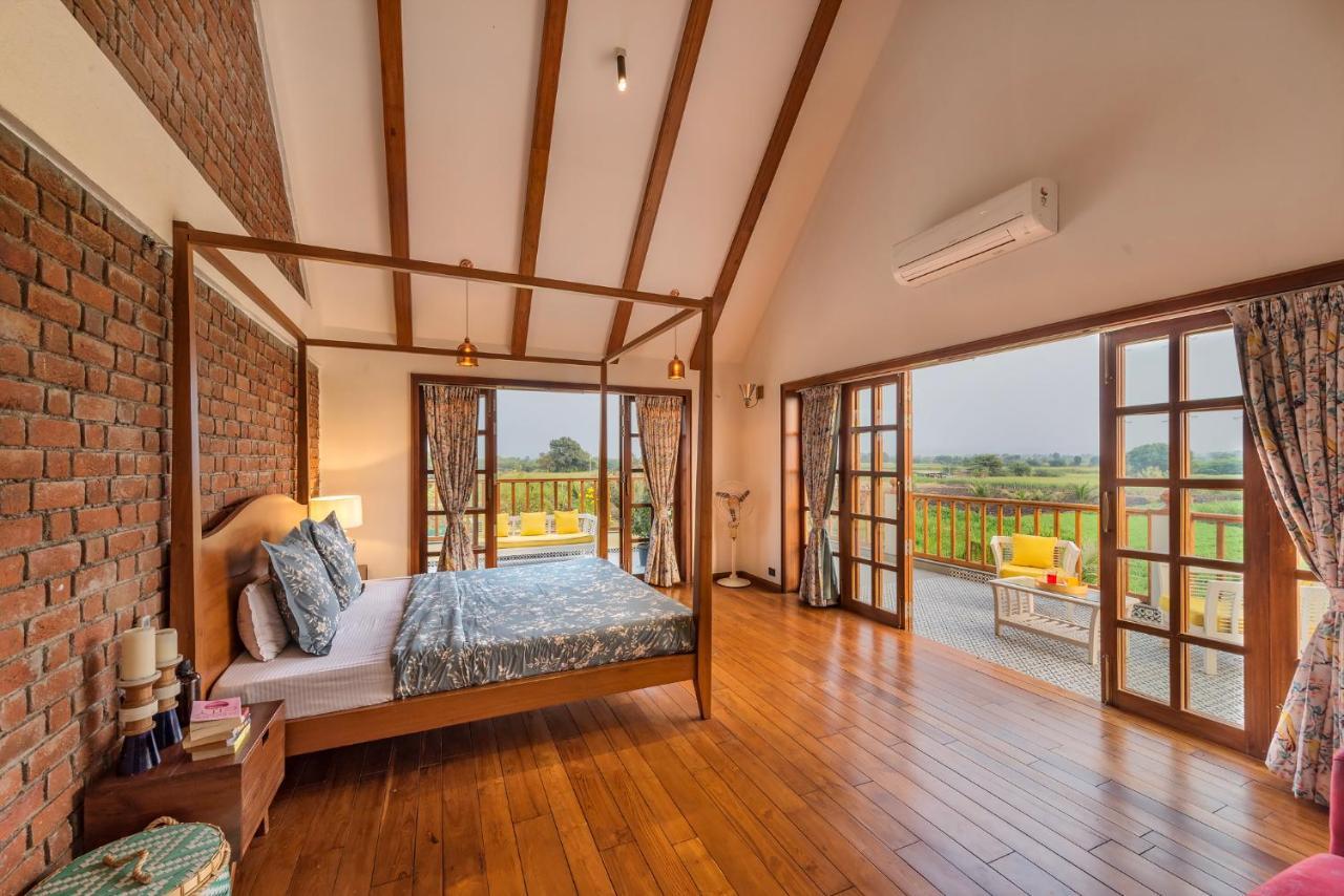 Saffronstays Happy Fields, Pune - Luxury Farmstay With Farm To Table Food Esterno foto